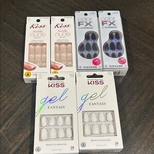 Kiss Press-On Nail Variety Pack in White and Nude